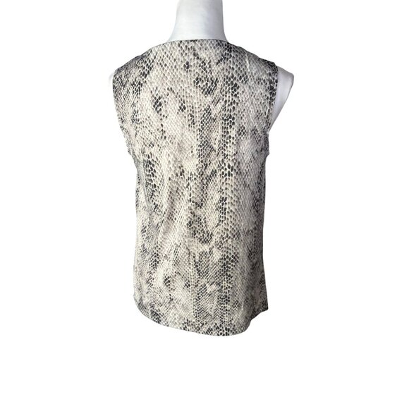 Anne Klein Python Print Sleeveless Blouse Women's M - Picture 4 of 8